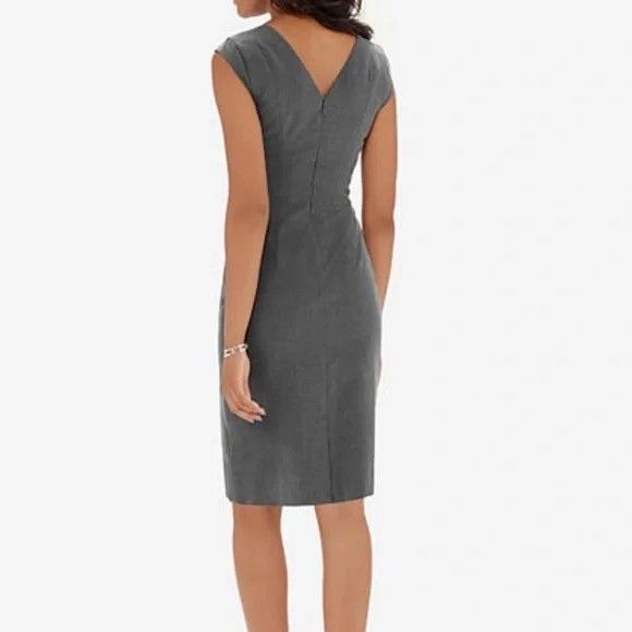 The Limited Collection Women’s Gray Cap Sleeve Sheath Dress Size 6, Career - Picture 2 of 3